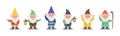 Collection gnome character.